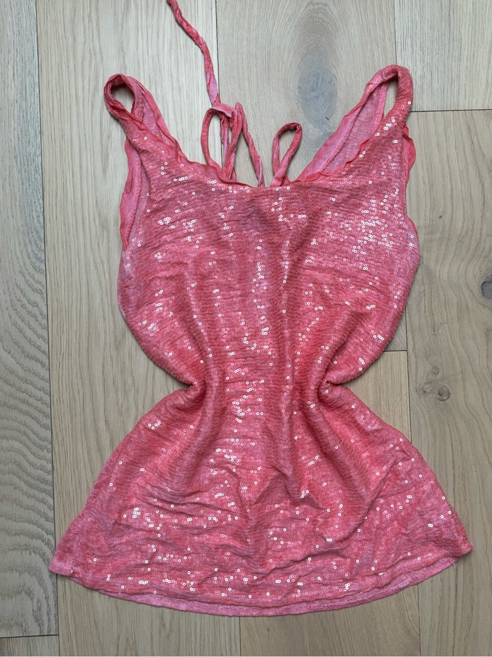 Made in Italy Women’s Pink Sequin Tank Top
